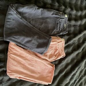 2 pair of PacSun size 29 mom jean corduroy pants. Excellent condition.